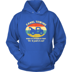 Camel Towing Retro Humor Saying Hoodie