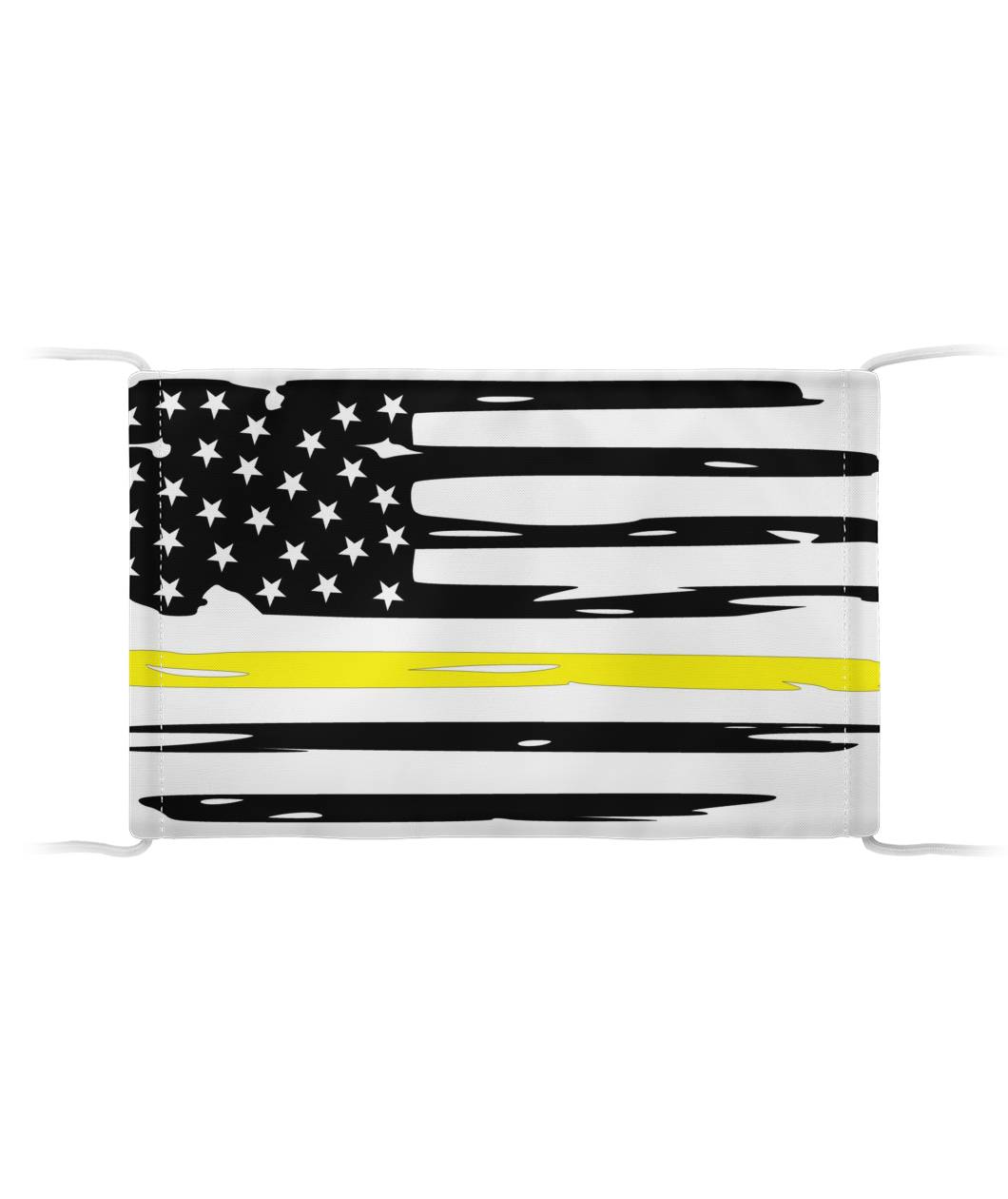 Thin Yellow Line Face Mask (Unisex) - view 4