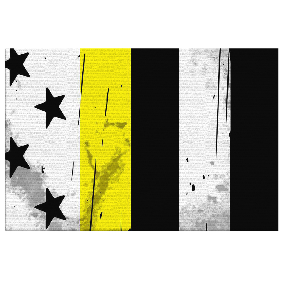 Thin Yellow Line Canvas - view 2