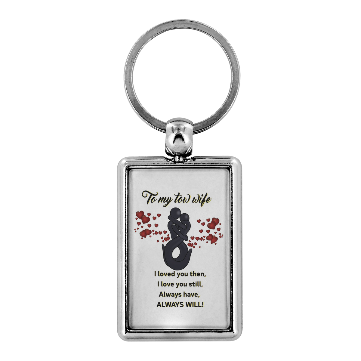 Proud Tow Husband/Wife Keychain - view 2