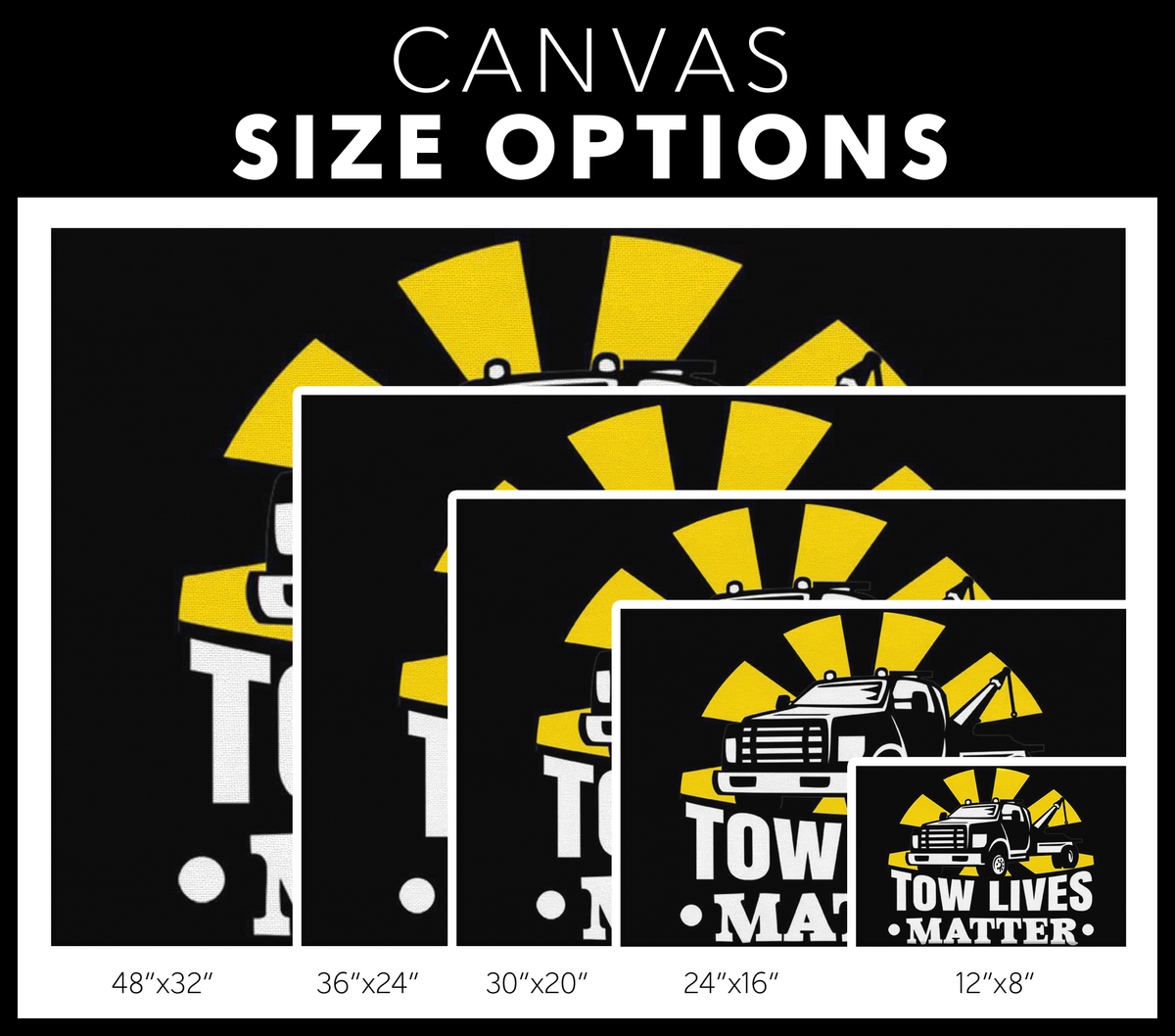 Towlivesmatter Canvas - view 3