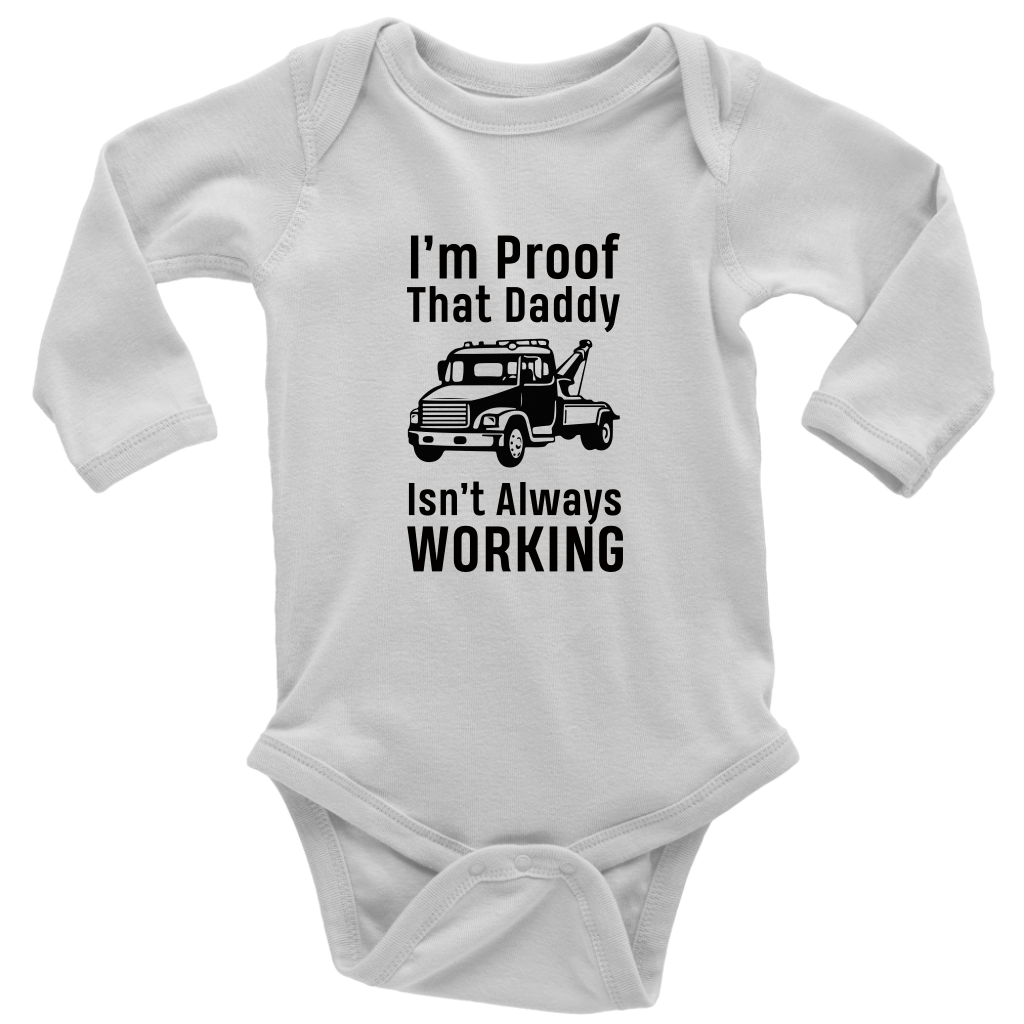 I'm Proof That Daddy Isn't Always Working Onesie - view 12
