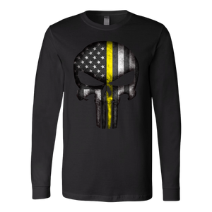 Thin Yellow Line Skull Shirt