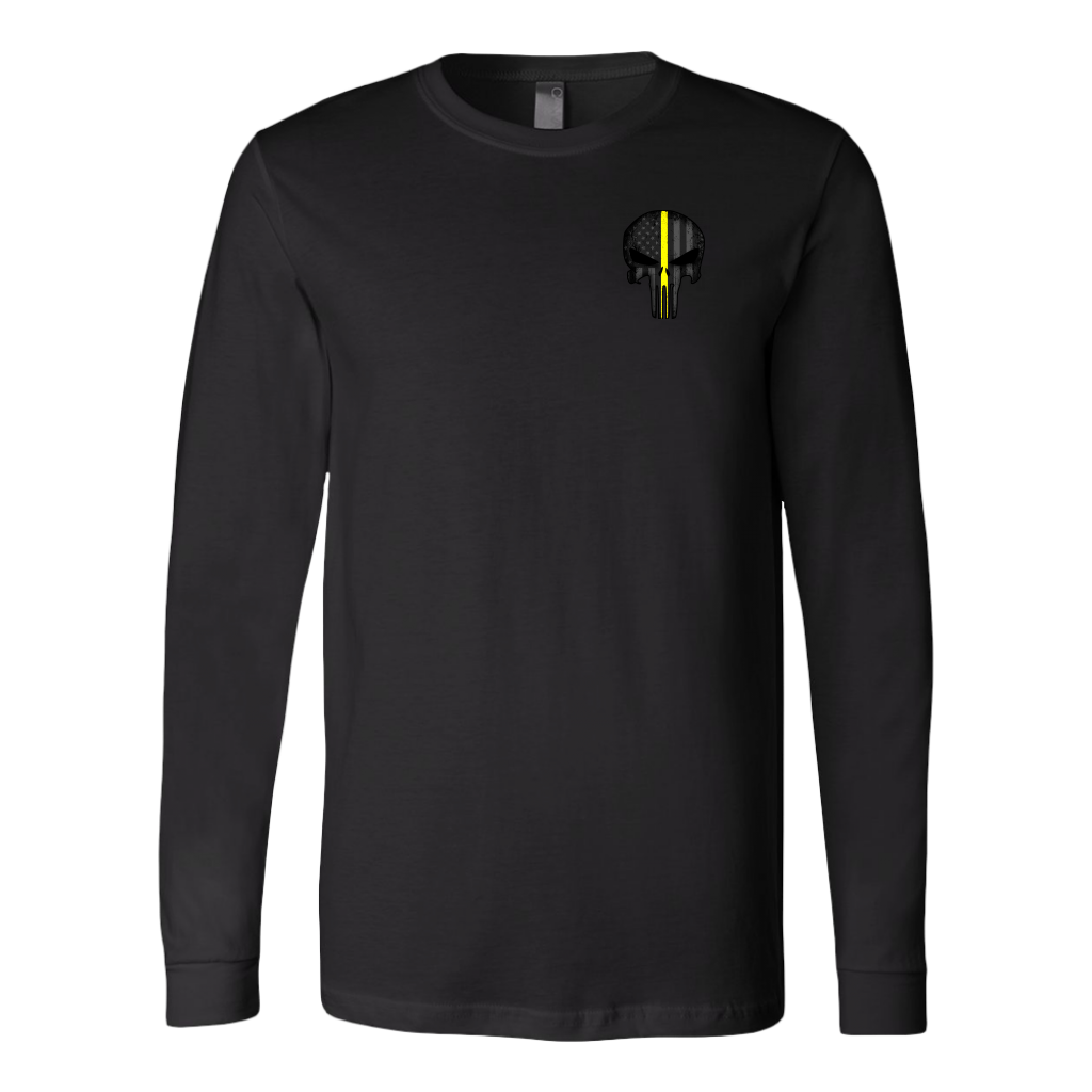 Thin Yellow Line Skull Double Side Shirt - view 11