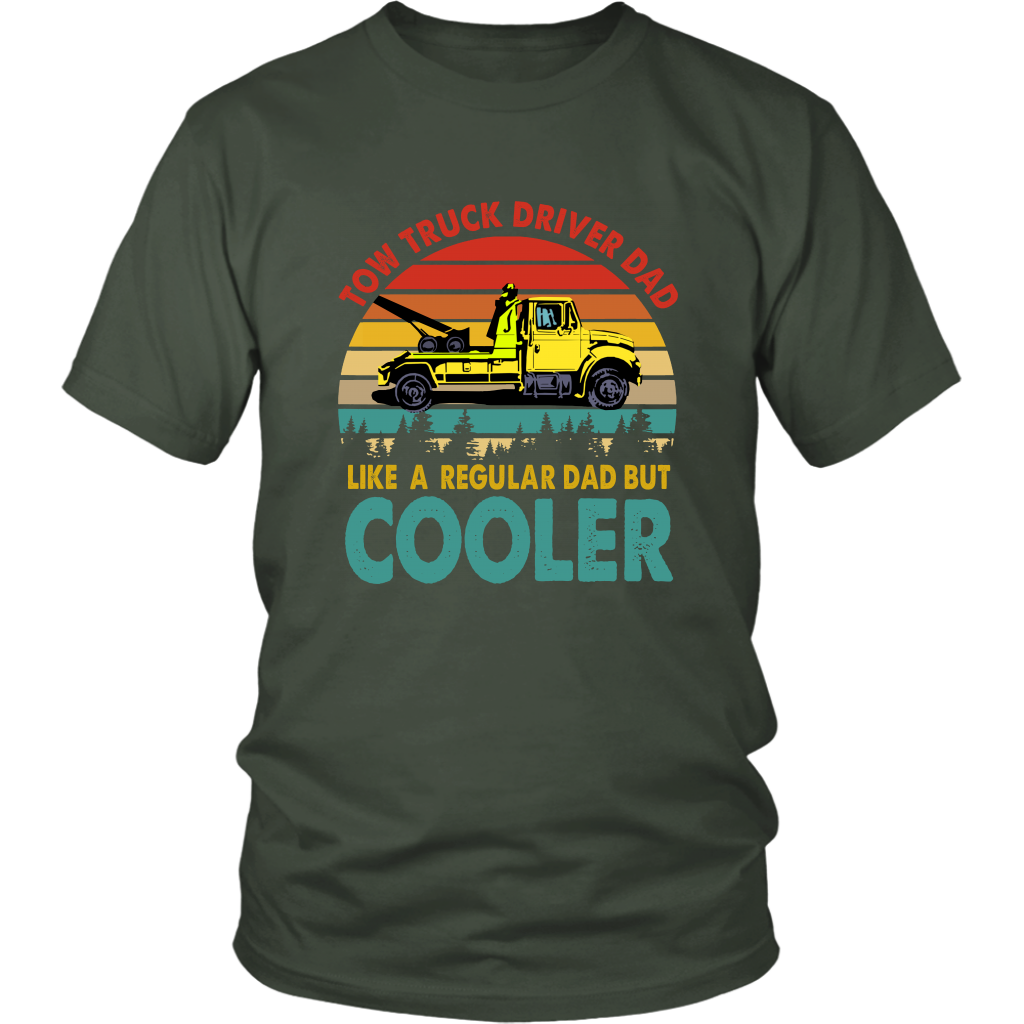 Tow Truck Driver Dad Like A Regular Dad But Cooler Shirt - view 3
