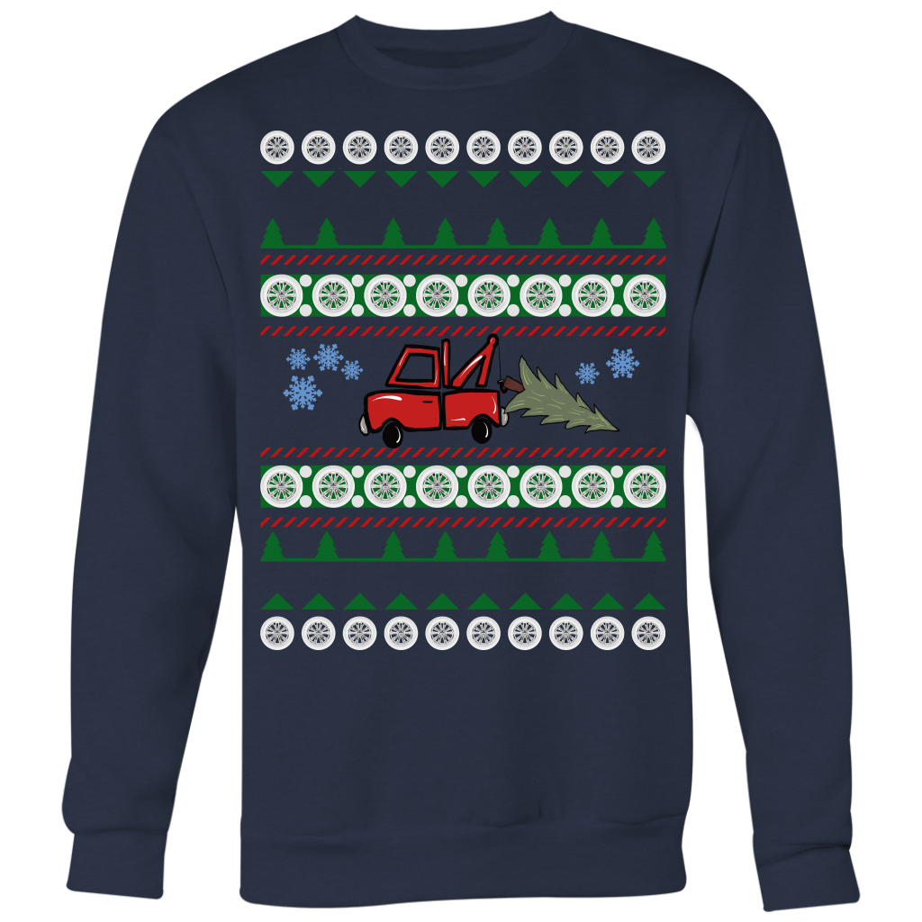 PROUD TOW TRUCK OPERATOR UGLY CHRISTMAS SWEATER - view 4