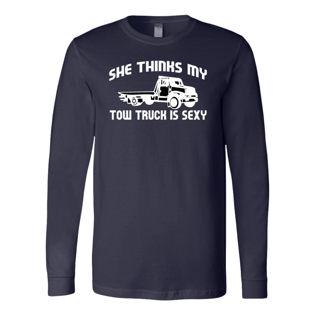 She Thinks My Tow Truck Is Shirt - view 10