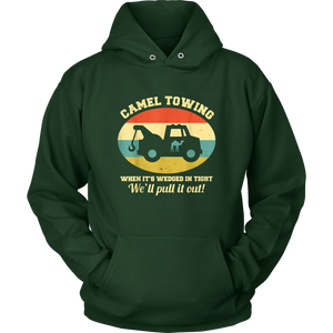 Camel Towing Retro Humor Saying Hoodie