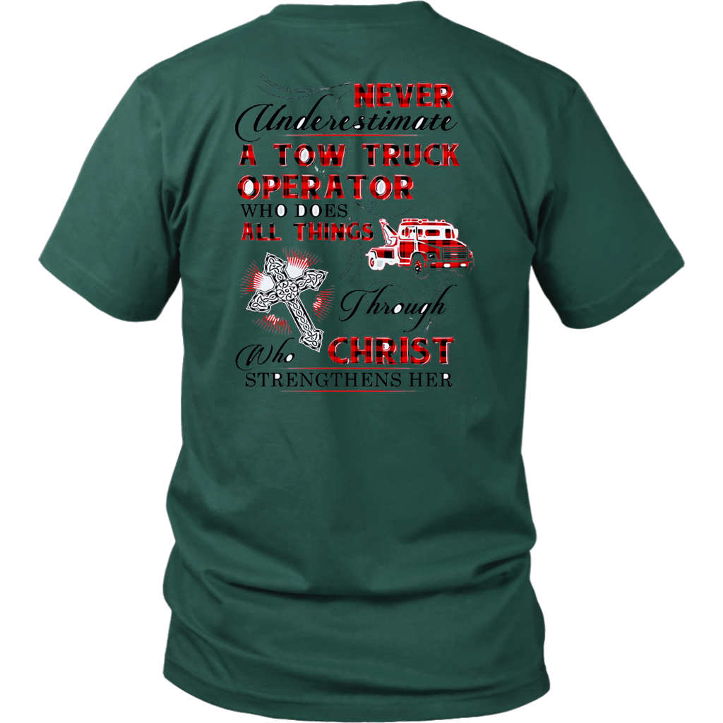 Never Undrestimate A Tow Truck Operator Shirt - view 4
