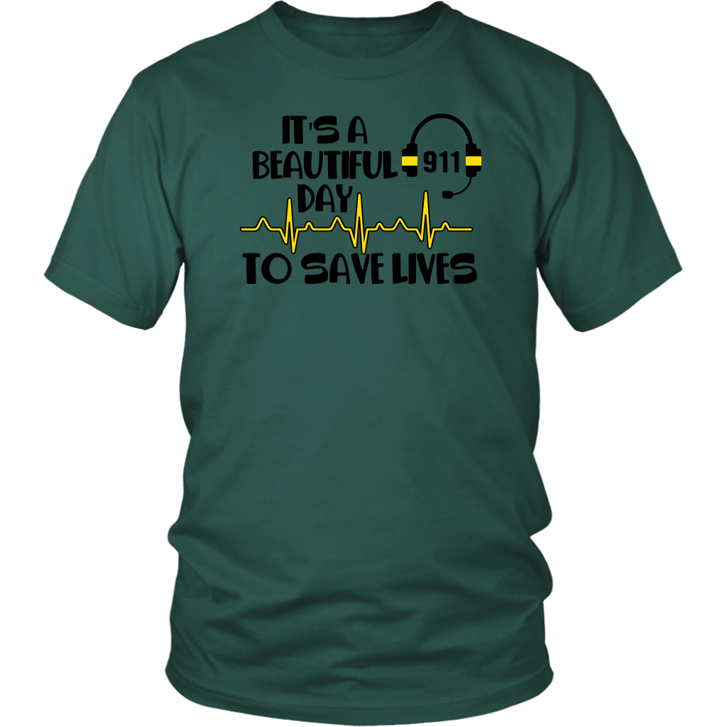 It's A Beautiful Day To Save Lives 911 Shirt - view 3
