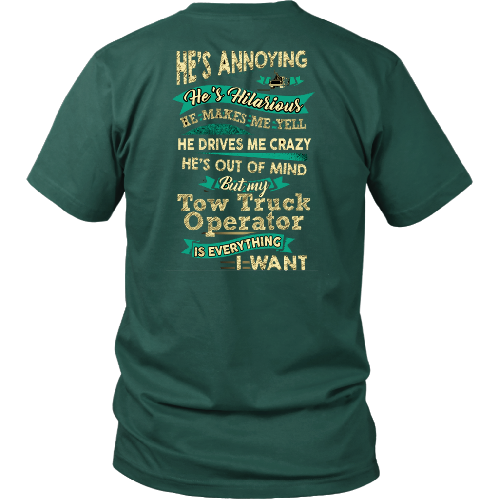 Hilarious Tow Truck Operator Shirt - view 4