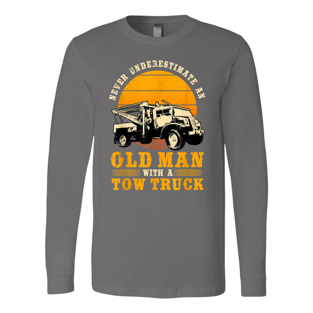 Never Understimate An Old Man With A Tow Truck Unisex Hoodie - view 8