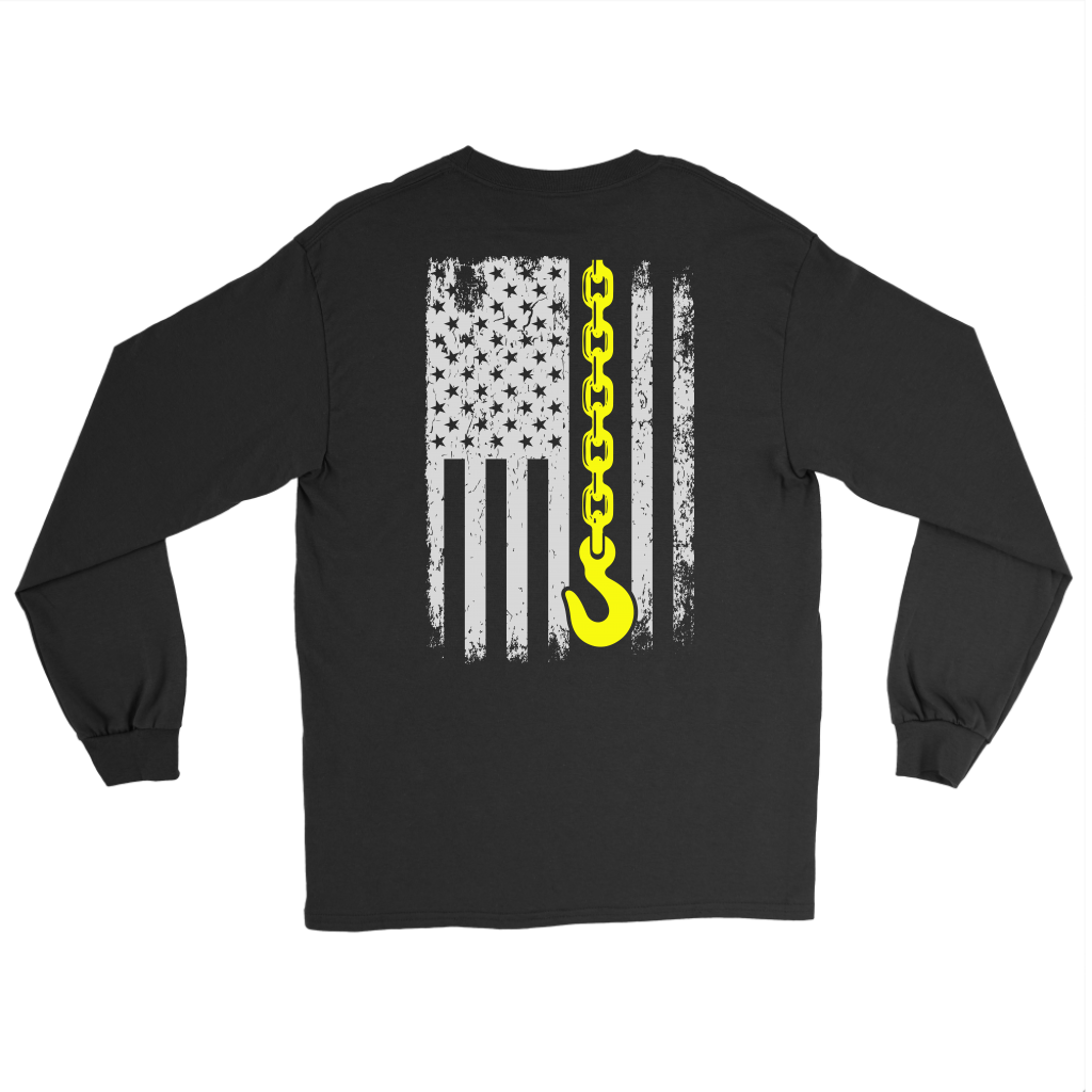 Poud Tow Truck Operator USA Flag Shirt - view 2