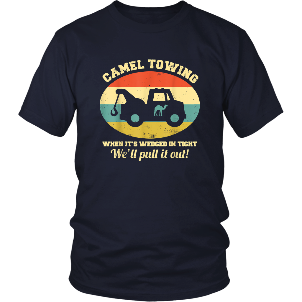 Camel Towing Retro Humor Saying Hoodie - view 3