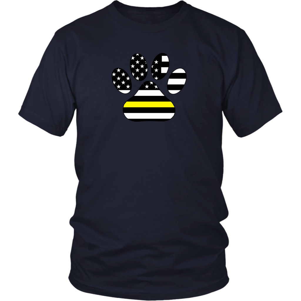 Thin Yellow Line Paw Print Shirt - view 3