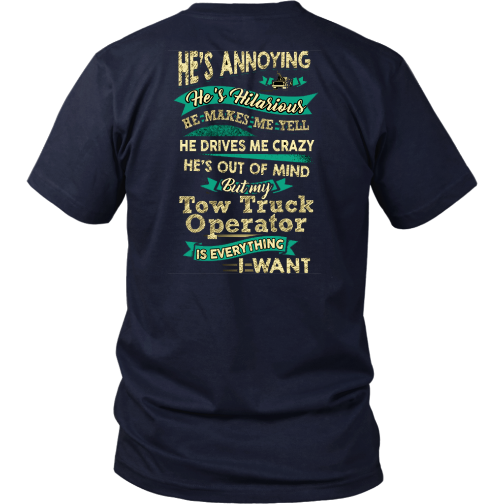 Hilarious Tow Truck Operator Shirt - view 3
