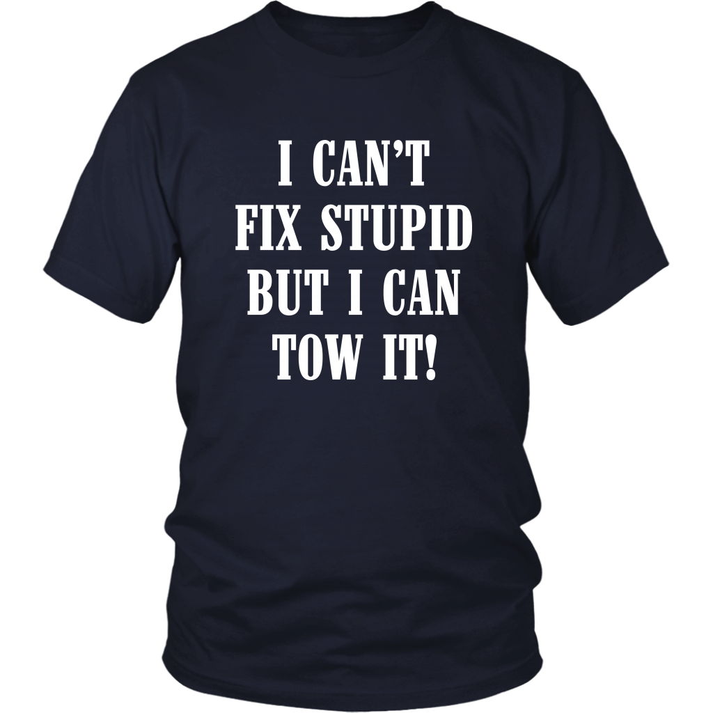 I Can't Fix Stupid But I Can Tow It Hoodie - view 3