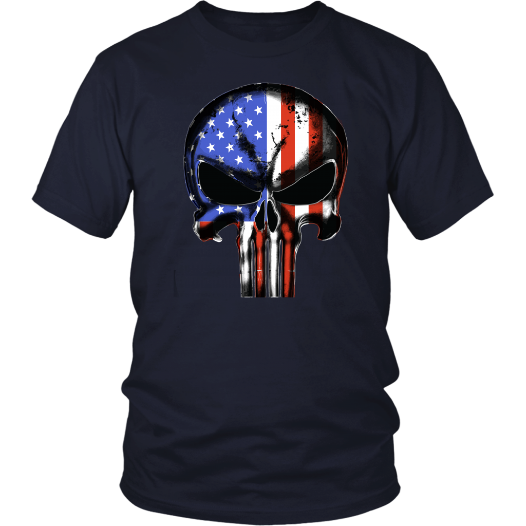 USA Flag Punisher T-shirt © - view 2