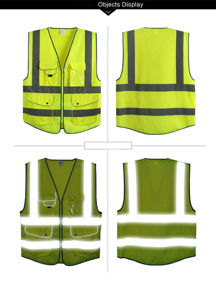 Reflective Vest High Visibility Safety Fluorescent - view 2