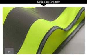 Reflective Vest High Visibility Safety Fluorescent