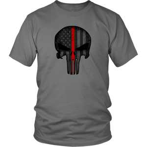 Thin Red Line Skull Shirt