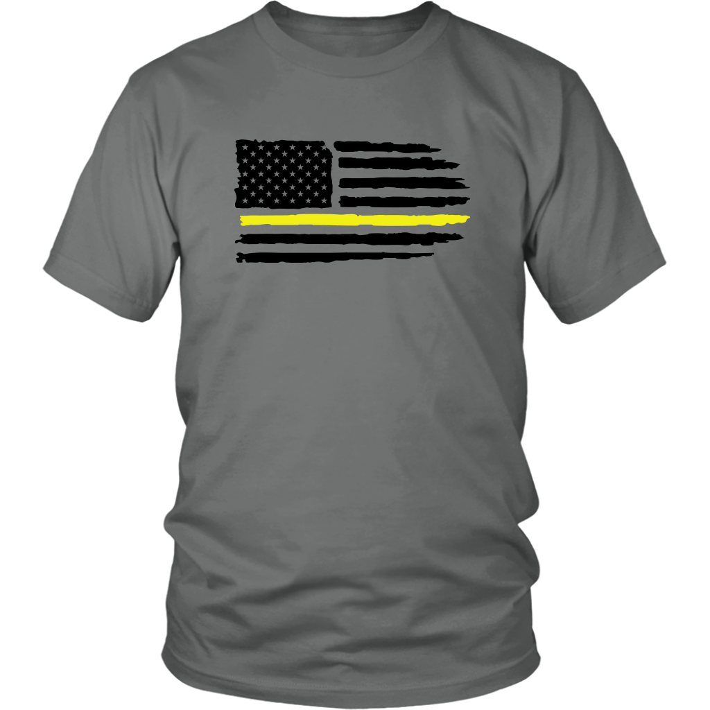 Thin Yellow Line Usa Flag