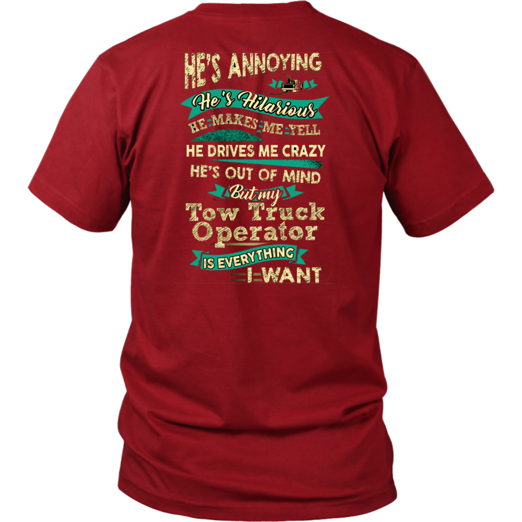 Hilarious Tow Truck Operator Shirt - view 2