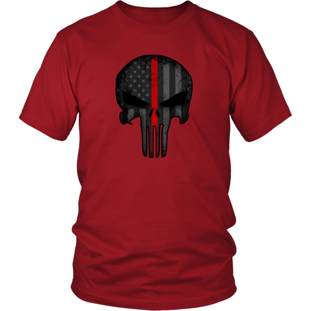 Thin Red Line Skull Shirt