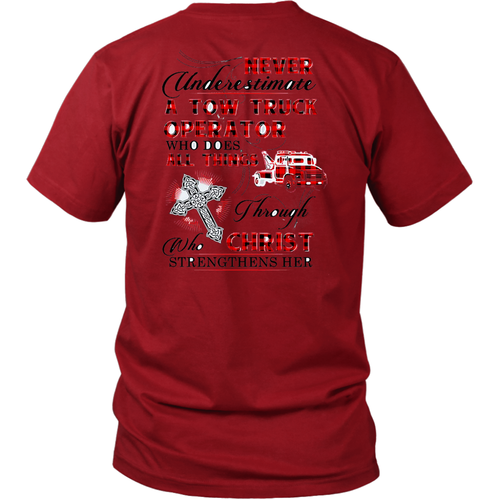 Never Undrestimate A Tow Truck Operator Shirt - view 2