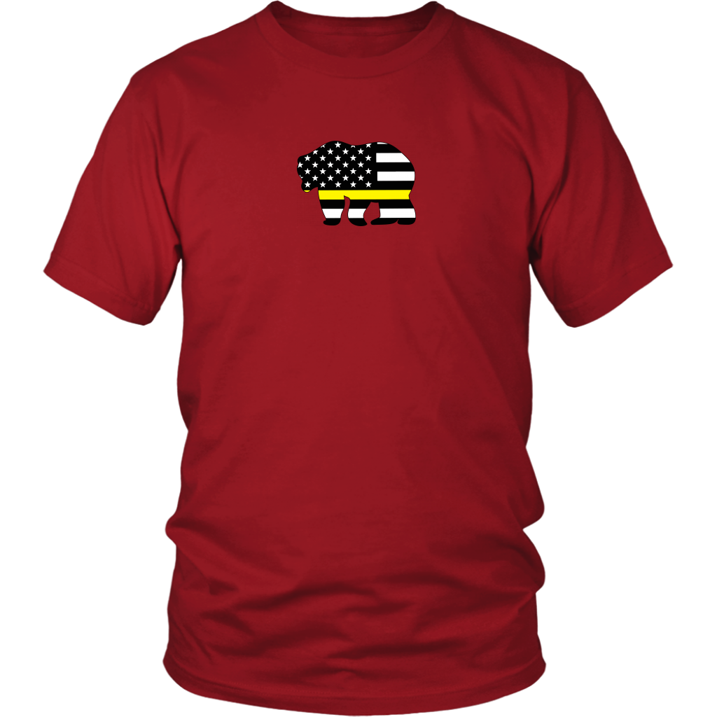 Thin Yellow Line Badge Bear Shirt - view 2