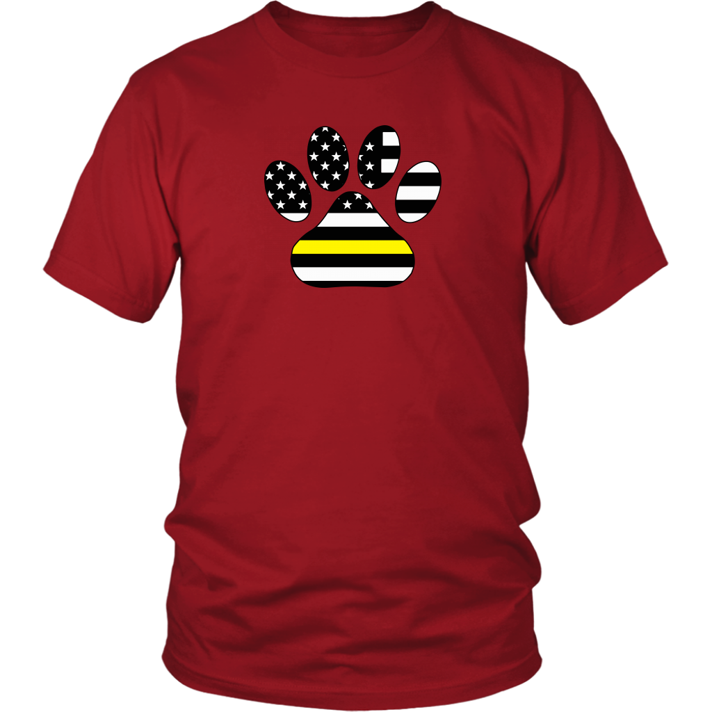 Thin Yellow Line Paw Print Shirt - view 2