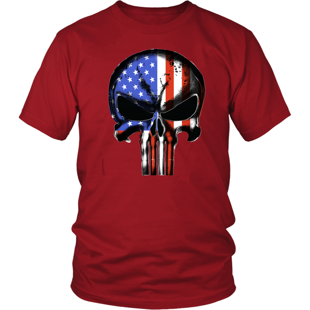 Marvel Herren T-Shirt Avengers Punisher Skull – Offiziell Lizenziert, 100% Baumwolle