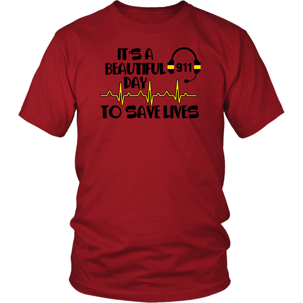 It's A Beautiful Day To Save Lives 911 Shirt - view 2