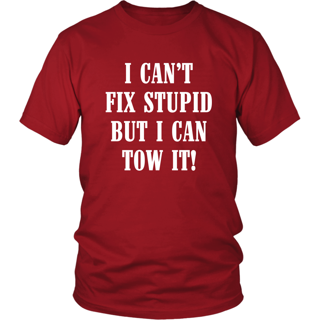 I Can't Fix Stupid But I Can Tow It Hoodie - view 2
