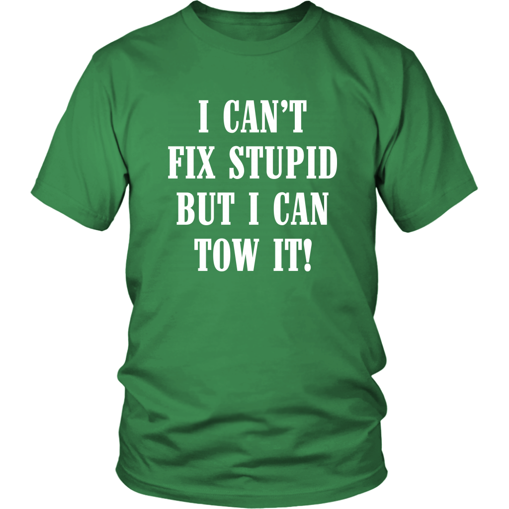 I Can't Fix Stupid But I Can Tow It Hoodie - view 7