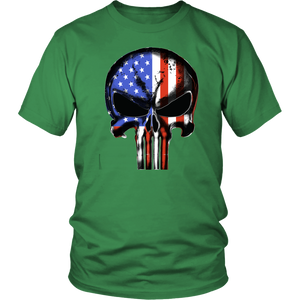 USA Flag Punisher T-shirt © - Towlivesmatter