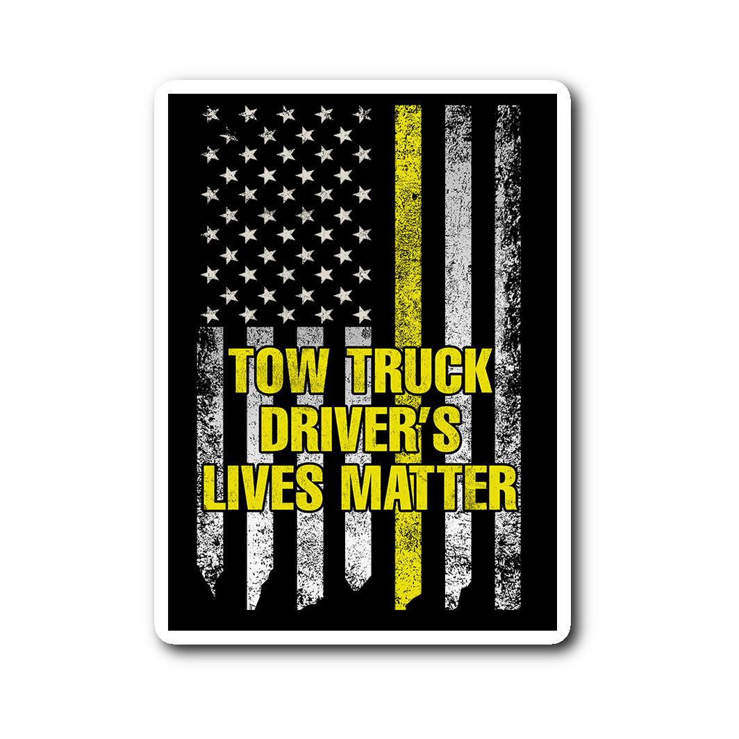 Tow Truck Driver's Lives Matter Sticker