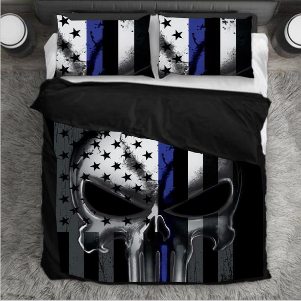 Punisher Bedding Set - Thin Blue Line