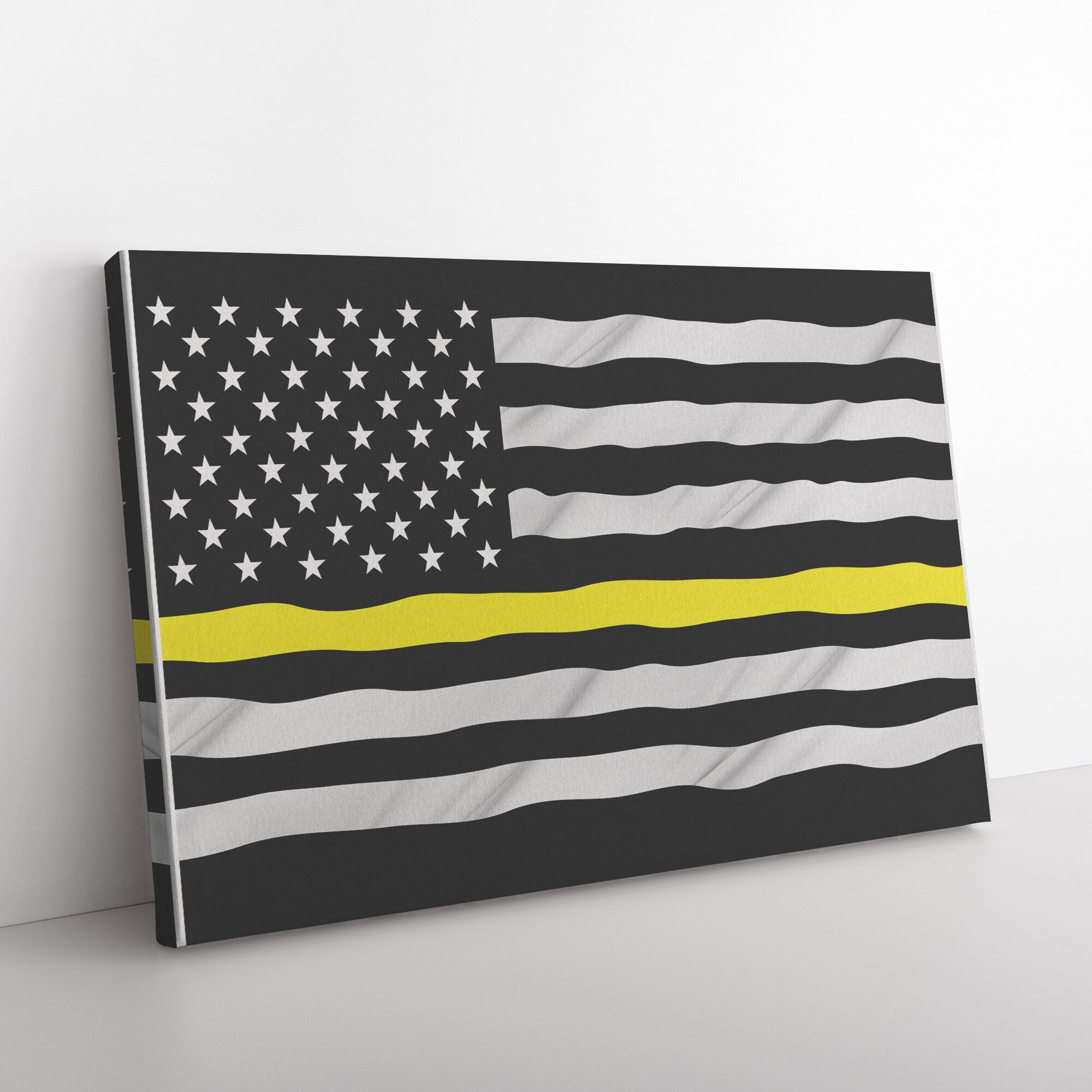Thin Yellow Line Canvas