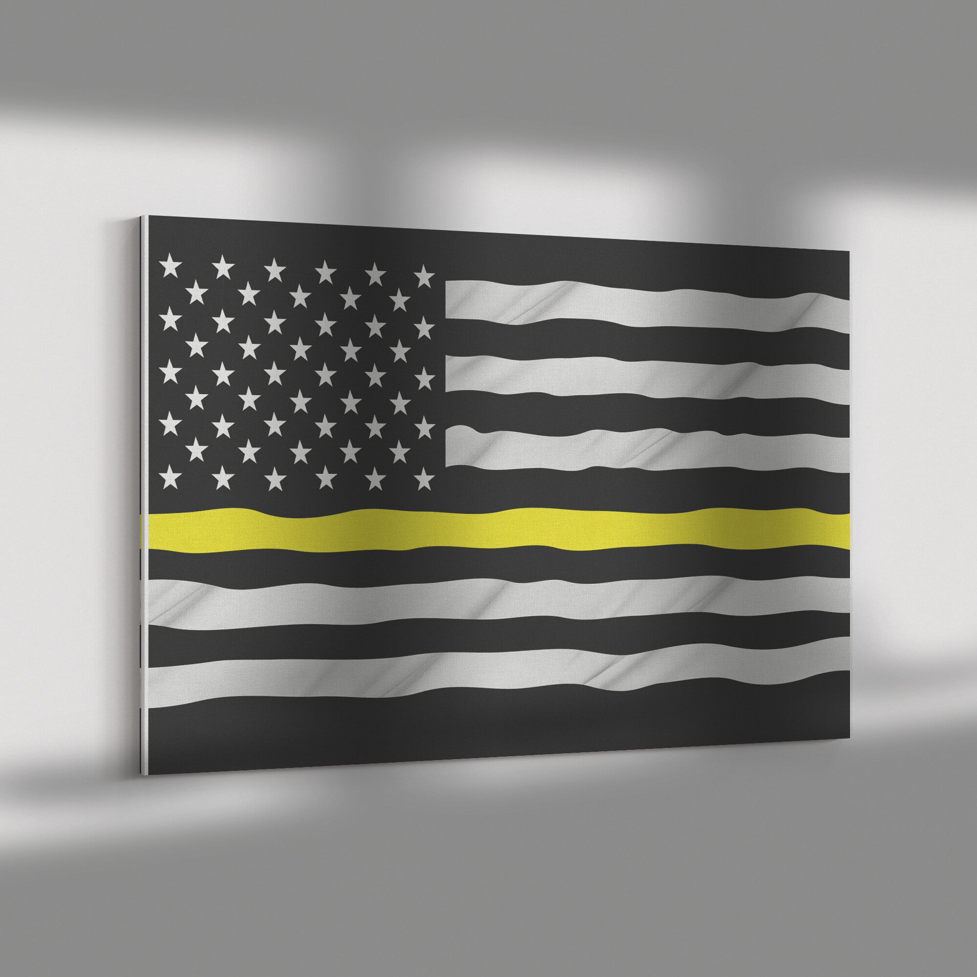 Thin Yellow Line Canvas