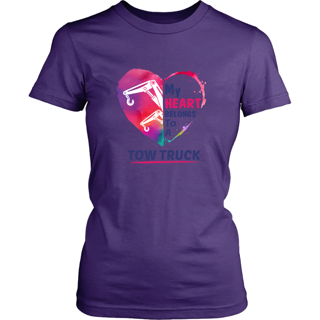 My Heart belongs to a Tow Truck Hoodie - view 6