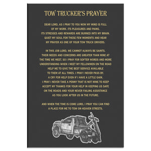 Tow Trucker's Prayer Canvas