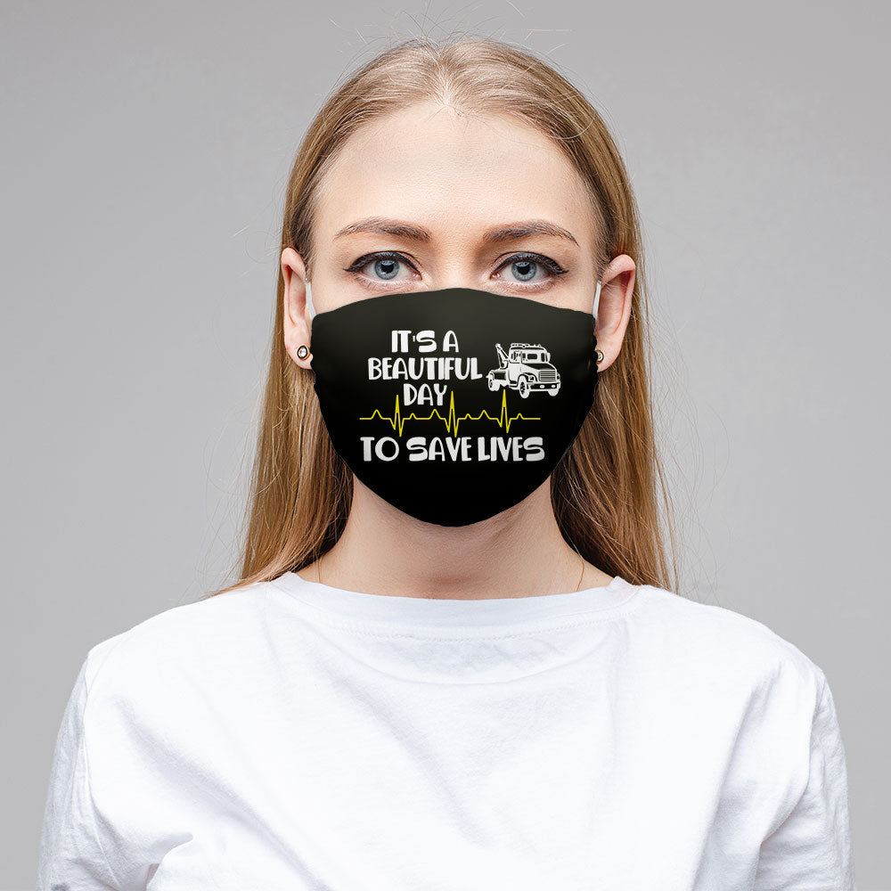 Tow operator Save Lives Face Mask (Unisex) - view 2