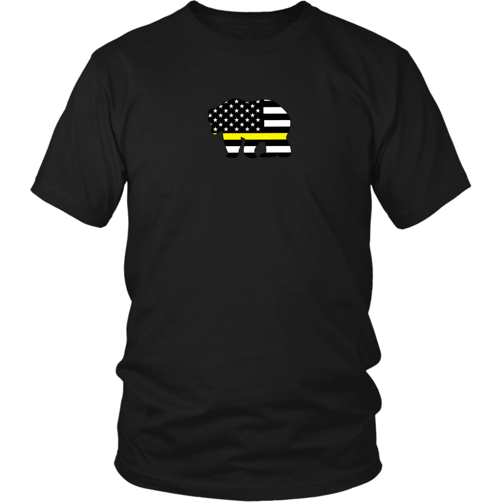 Thin Yellow Line Badge Bear Shirt