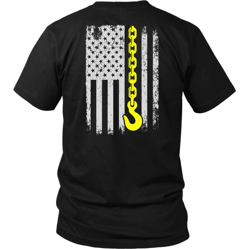 Poud Tow Truck Operator USA Flag Shirt
