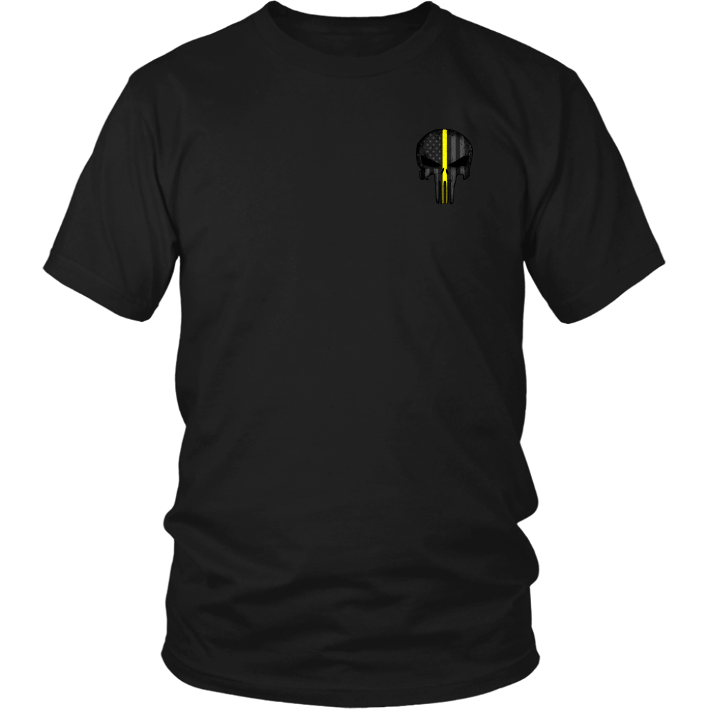 Thin Yellow Line Skull Double Side Shirt - view 8