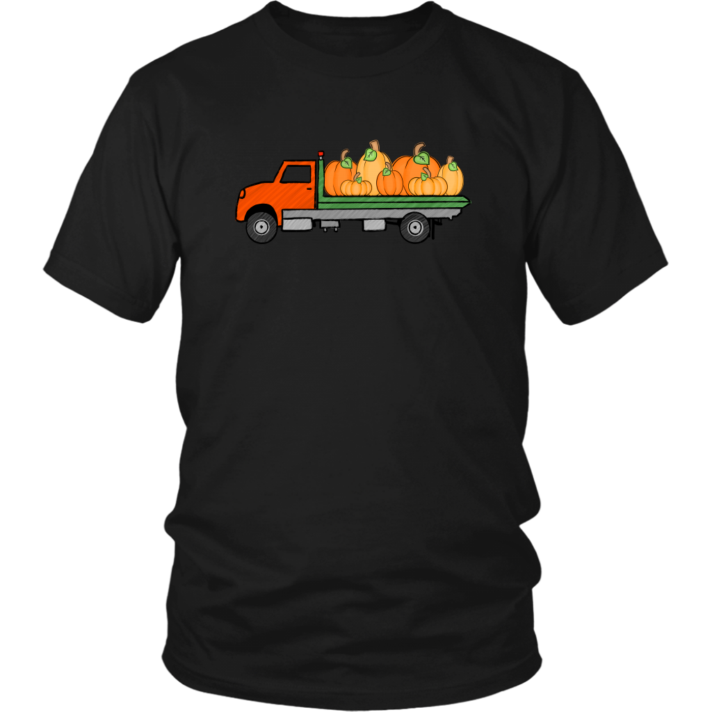 Pumpkin Flatbed Tow Truck Shirt