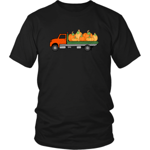 Pumpkin Flatbed Tow Truck Shirt