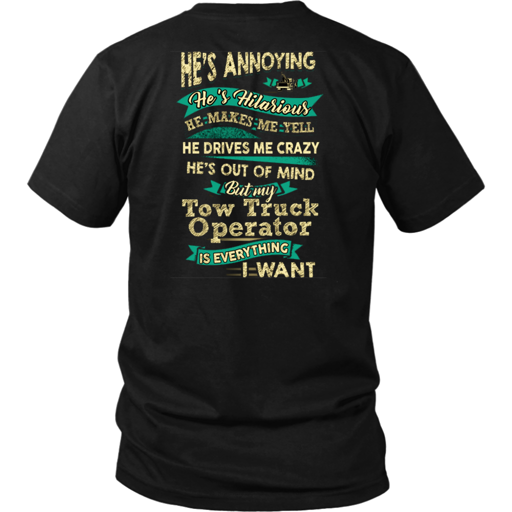 Hilarious Tow Truck Operator Shirt