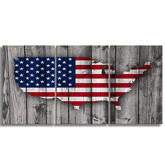 Wooden American Flag